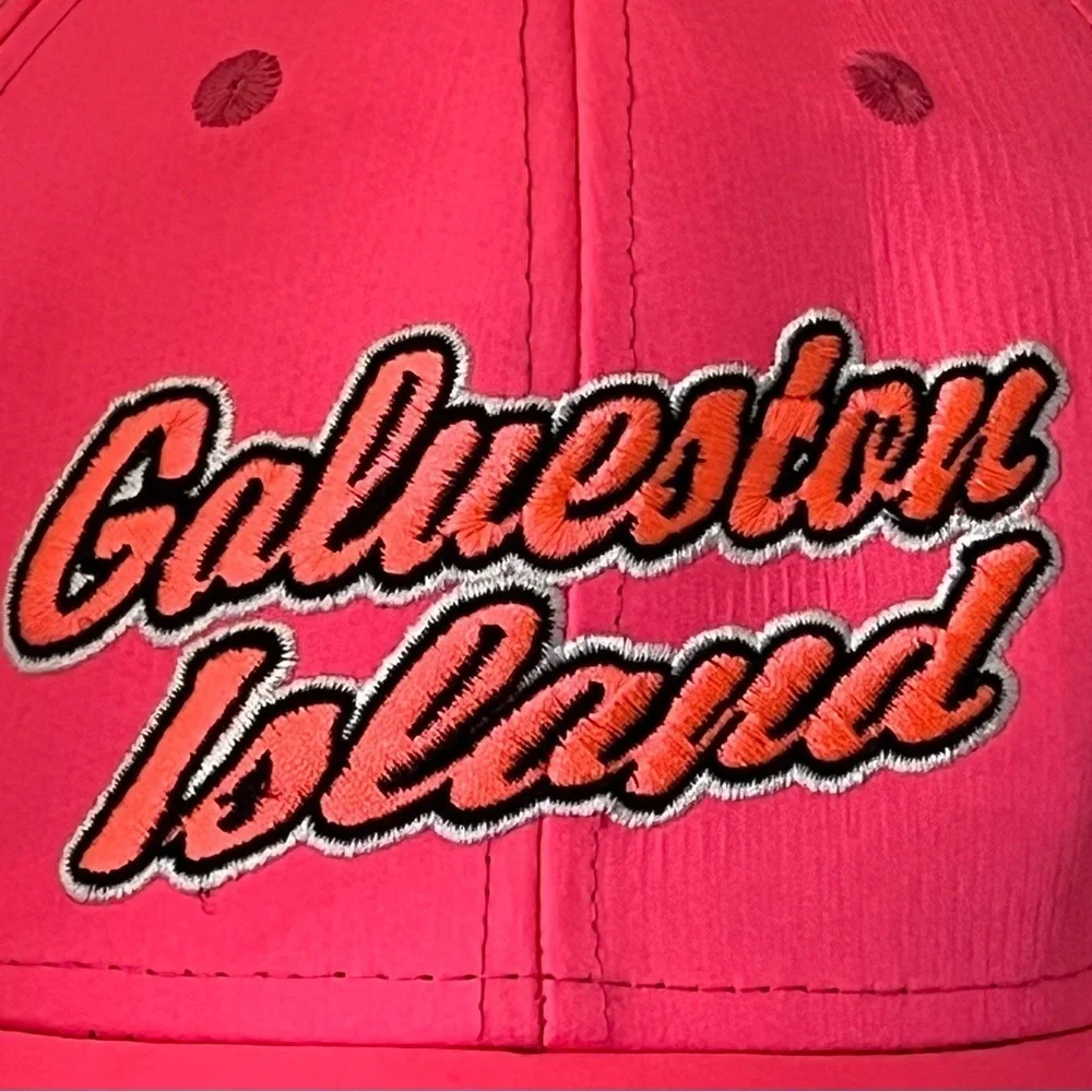Galveston Island Girl's Adjustable Pink Beach Cap